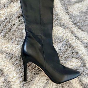 NWOT Via Spiga Leather Boots - Black size 7.5 M